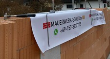 Mauerwerk-Schutz - Rohbau sicher, trocken, frostfrei im Winter abdecken