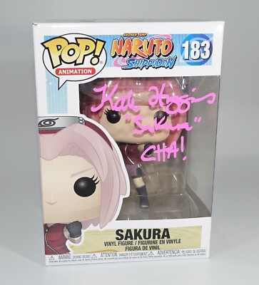KATE HIGGINS Signed NARUTO SHIPPUDEN SAKURA FUNKO POP Vinyl JSA