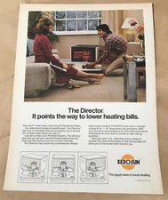 Kero-Sun heater ad 1981 original vintage print 1980s retro home style kerosene