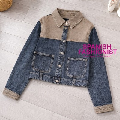 ZARA WOMAN NWT FW25/26 Z1975 COMBINED DENIM JACKET 6164/212/800