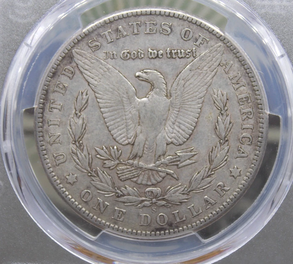 1904 "S" Morgan SILVER Dollar $1 PCGS XF40 #473 Extra Fine *KEY DATE* ECC&C, Inc - Image 2 of 4