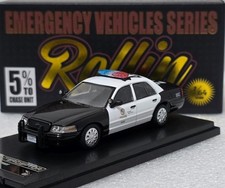 Ford Crown Victoria Police Interceptor LAPD Los Angeles Police Dept 1/64 ROLLIN