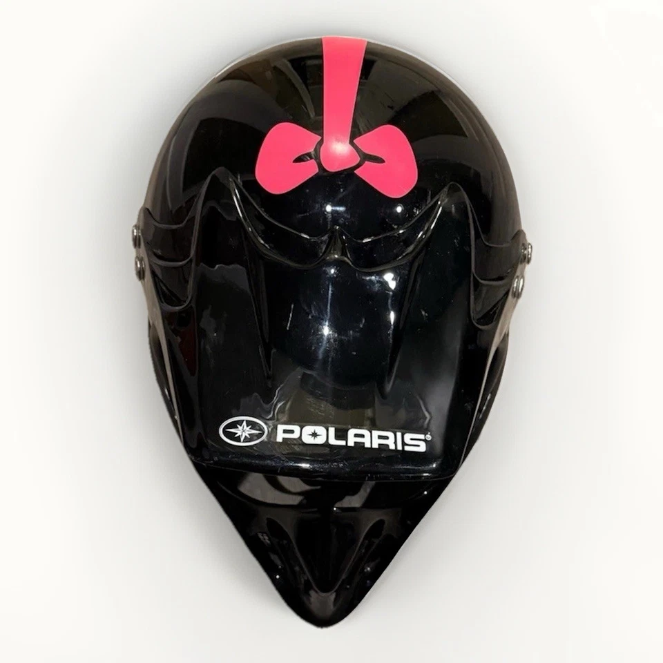 Kid’s Med Polaris Helmet With Custom Vinyl ATV UTV Children’s Safety Helmet - Image 4 of 4