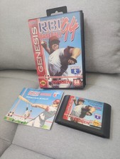 Sega Genesis System RBI Baseball 94 Complete In Box Cart, Manual, Case, Hang Tag
