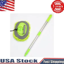 Adjustable Telescopic Car Wash Brush Kit Mop Long Handle Vehicle Cleaning Tools