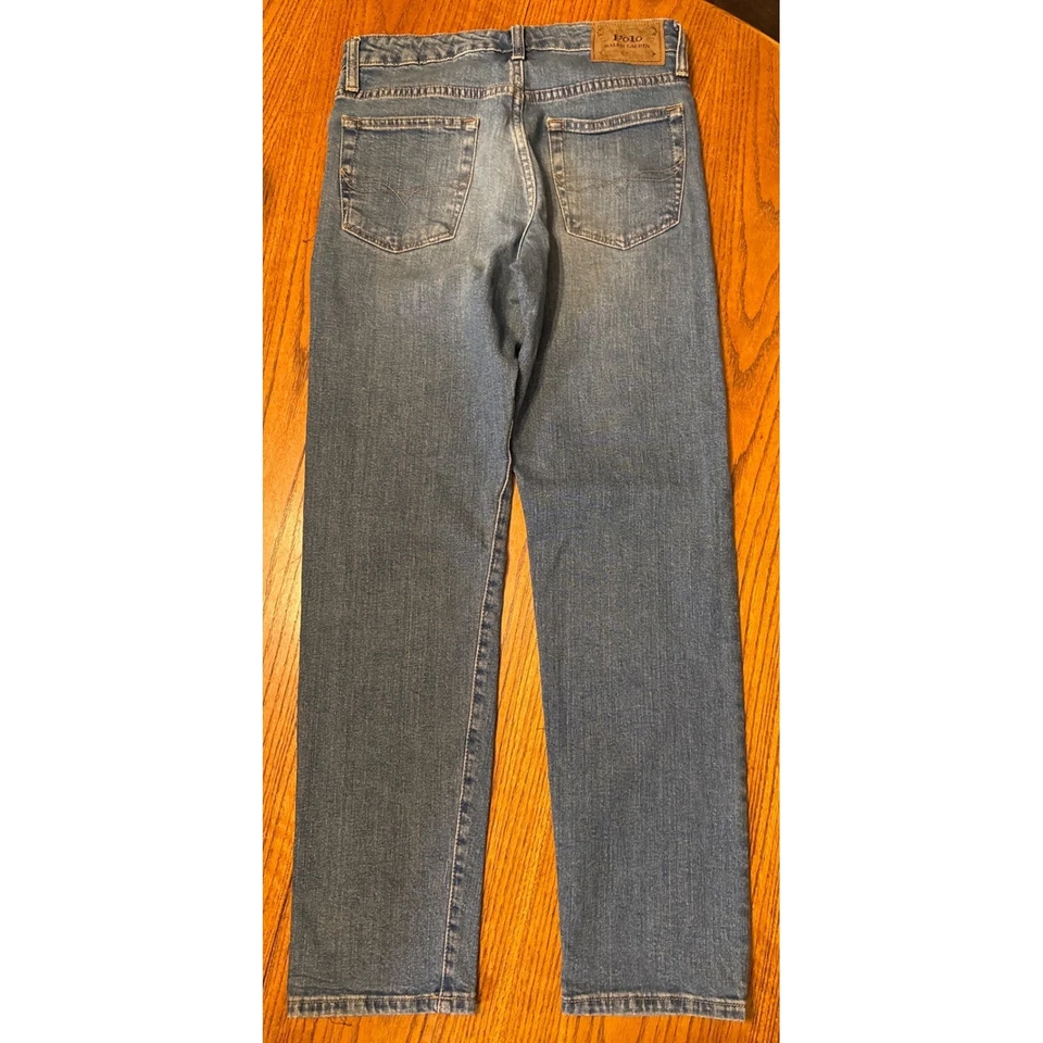 Polo Ralph Lauren Boys Hampton Straight Jeans Size 16 L/G (14-16) Blue Denim - Image 3 of 4