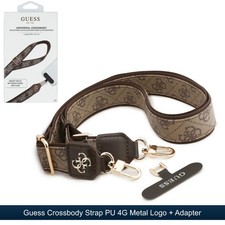 Handy Kette Gurt Umhängeband Braun + Adapter von Guess universal für Handyhüllen