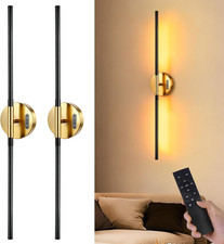 Battery Operated Wall Sconces with Remote, Dimmable Wall Sconces Set of 2, 3000K