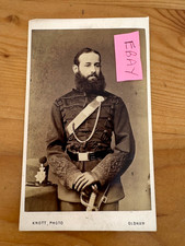 ORIG CARTE DE VISITE MILITARY SOLDIER OFFICER POSSIBLY CRIMEAN WAR PHOTO OLDHAM