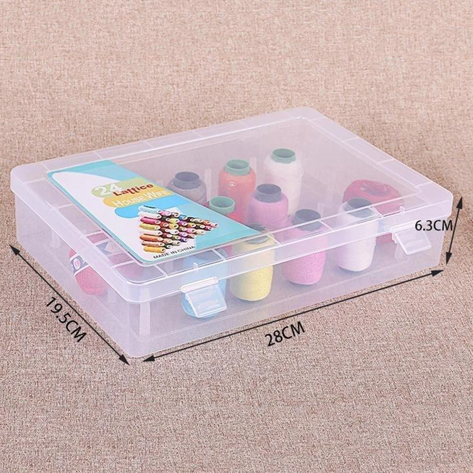 Sewing Thread Storage Box Container Container Holder 24 Part Column Prevents - Image 3 of 4
