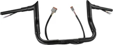 MoKitDora 10" Rise Monkey Bagger Meathook Handlebars For 96-06 Electra Glide