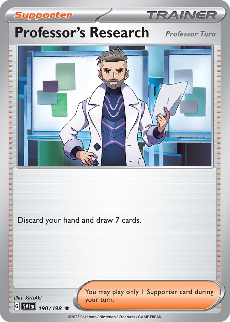 Professor's Research [Professor Turo] (Non-Holo) [PR - 190/198] DM - Pokemon