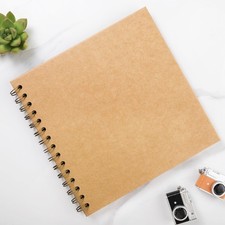 Scrapbook 7 x 7 Inch DIY Photo Album, Memory Book for Parents and Kids, Hardcove