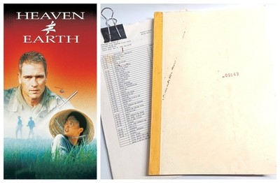 Heaven And Earth 1993 Production Numbered Original Movie Film Script & Budget