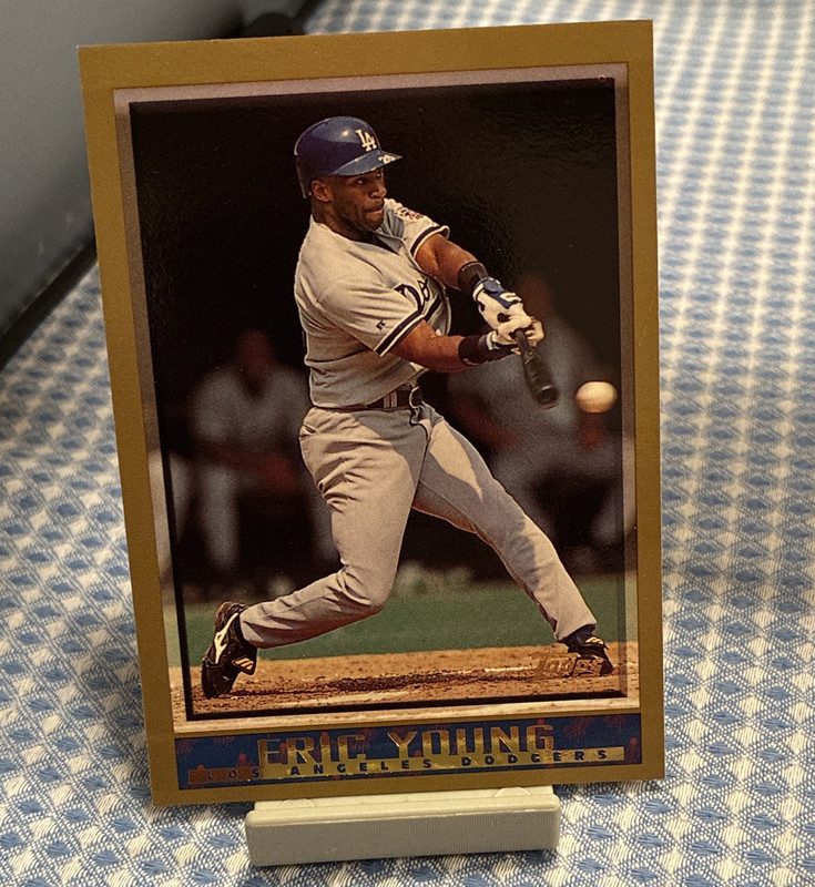 Topps 1998 Eric Young Los Angeles Dodgers #47 MLB Baseball Card Base Set