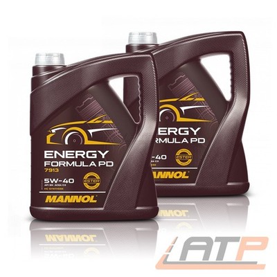 MANNOL 2x 5 L ENERGY FORMULA PD 5W-40 MOTORÖL FÜR VW 505.01 MB 229.51 BMW