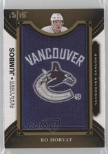 2016 Black Diamond Team Logo Manufactured Gold 13/15 Bo Horvat Jumbo Patch av1