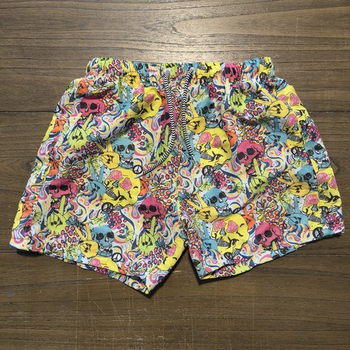 Boardies Skull Grillz Shorts Men's Size Medium Vibrant Colors