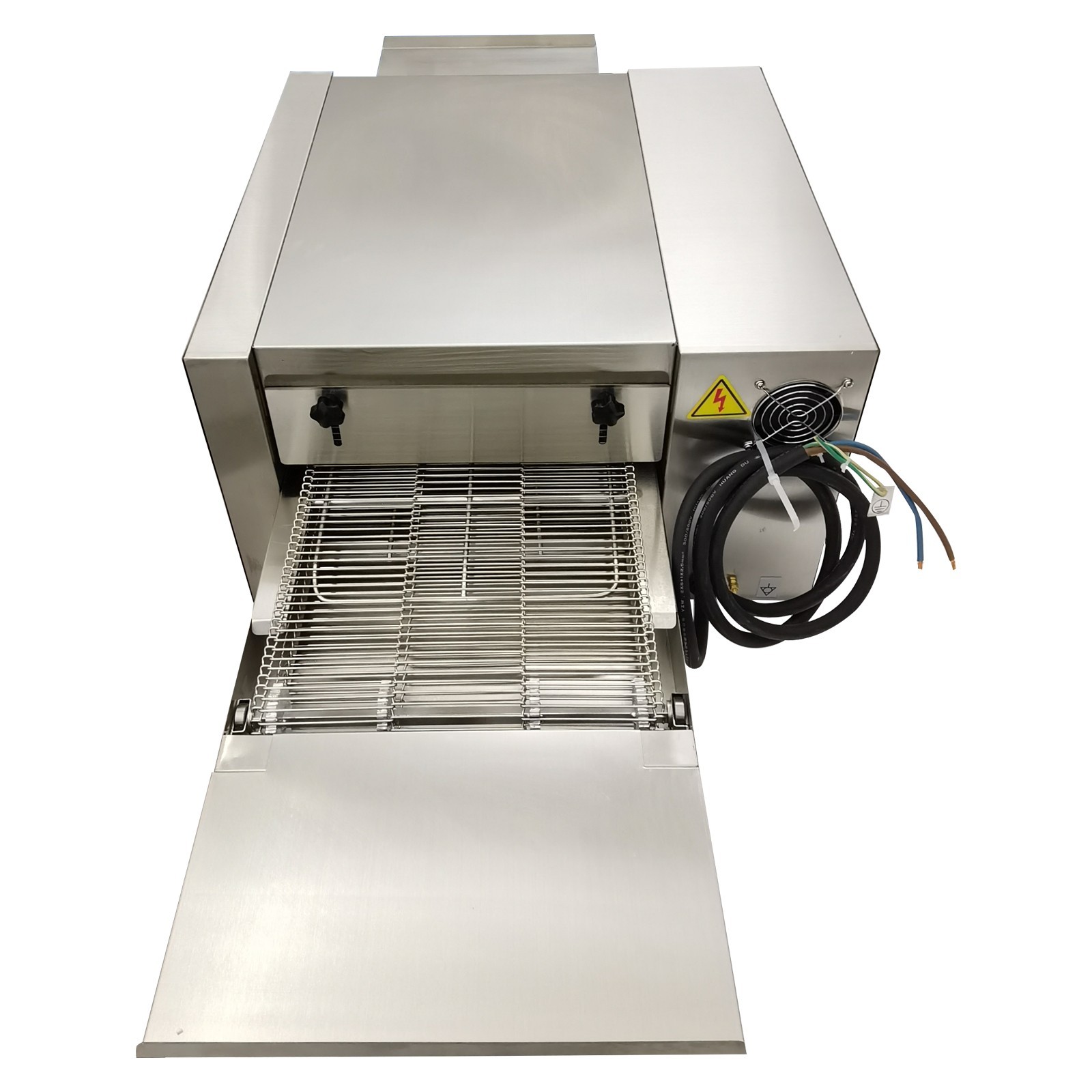 220V Electric Straight Tube Conveyor Pizza Oven Commercial Baking Oven 12"