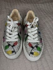 Betsey Johnson Sidny Platform Sneakers Multi Holiday Lights US 6m