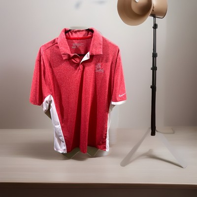 Ole Miss Rebels NikeGolf Dri Fit Golf Shirt Tour Performance LARGE Trinidad