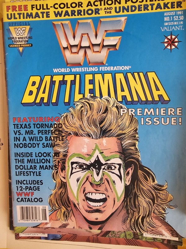 WWF Battlemania Illustrated Magazine Issue #1-5  1991 Aug-Sep-Nov-Dec Valiant