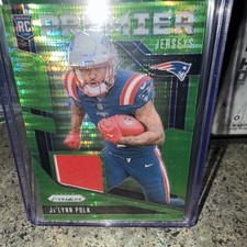 2024 Panini Prizm   Football Jalynn Polk Patch Green Hyper  