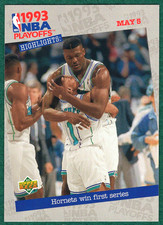 Alonzo Mourning - 1993-94 Upper Deck #194 - Hornets Playoffs Basketball Card
