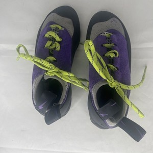 Trax Rubber Evolv - Youth Climbing Shoes - Purple