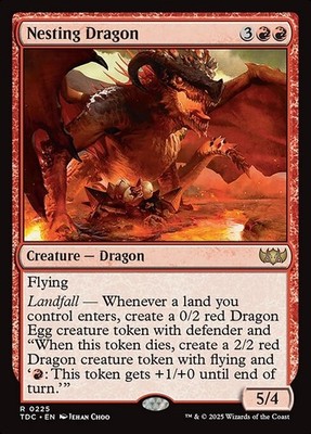 Nesting Dragon 225 R Normal TDC MTG NM