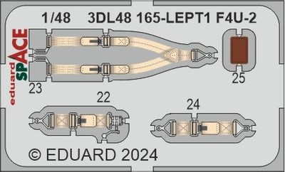 EDU-3DL48165 Eduard F4U-2 SPACE 1/48 Space for MAGIC FACTORY