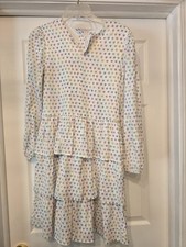Roller rabbit X Target Adaptive Girls XL Midi Dress Hearts NWT Medical Ruffle