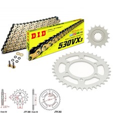 CB500 F1 Chain and Sprocket Kit DID VX3 Gold Honda CB500 F1