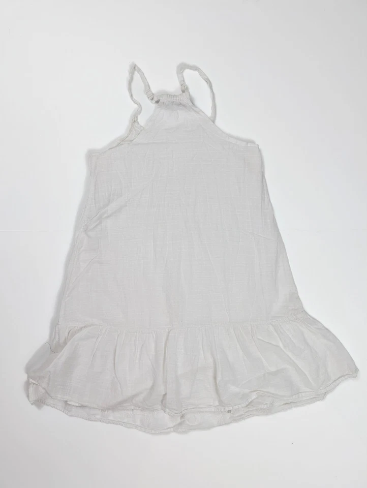 Old Navy White Cotton Sleeveless Casual Sun Dress Girl's Size Small - Image 2 of 4