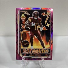 2022 Panini Phoenix #HR-5 Jahan Dotson /175 Rookie Hot Routes Pink Commanders