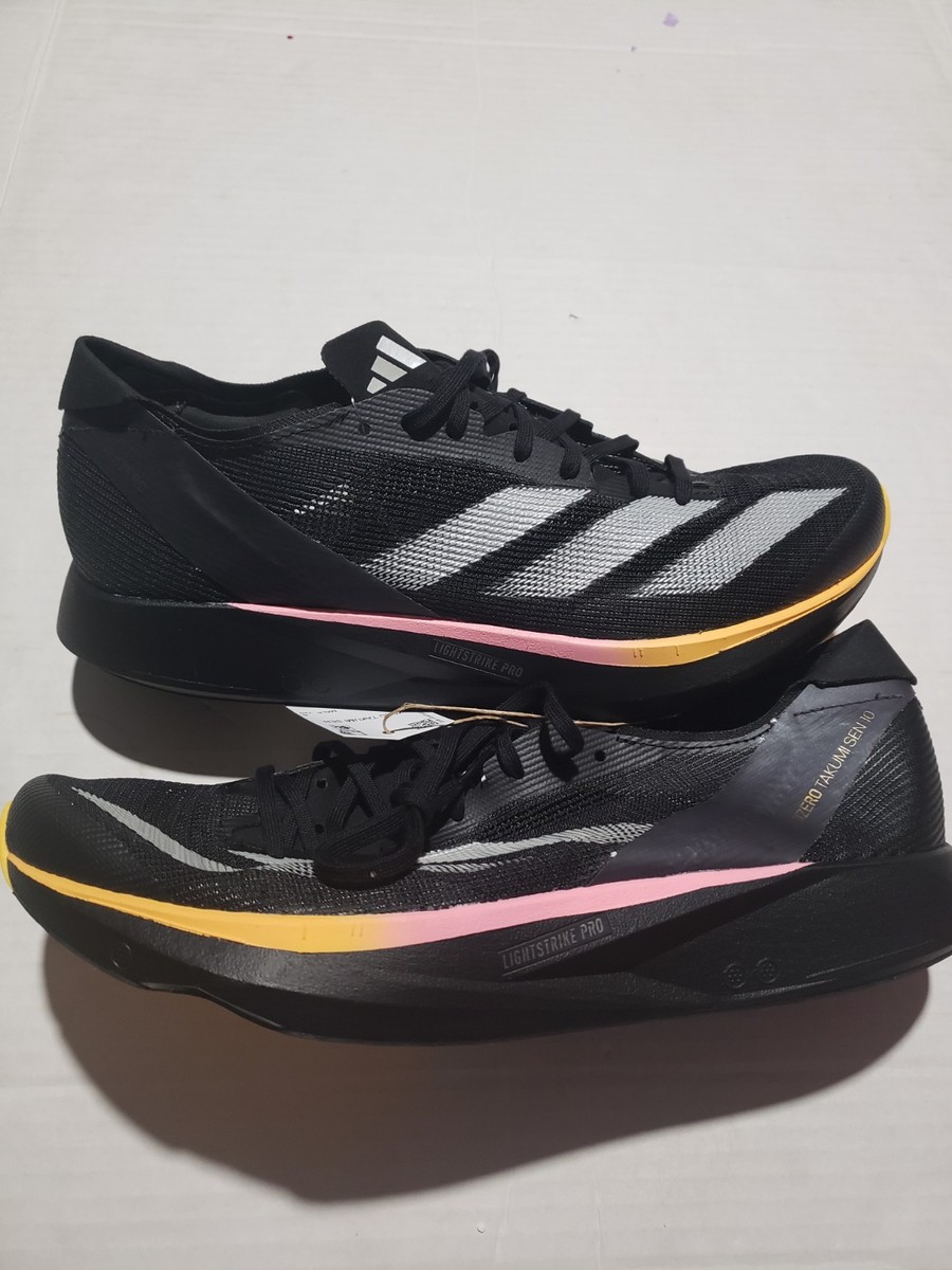 Adidas Adizero Takumi Sen 10 Low Mens Size 12 Running Shoes Black
