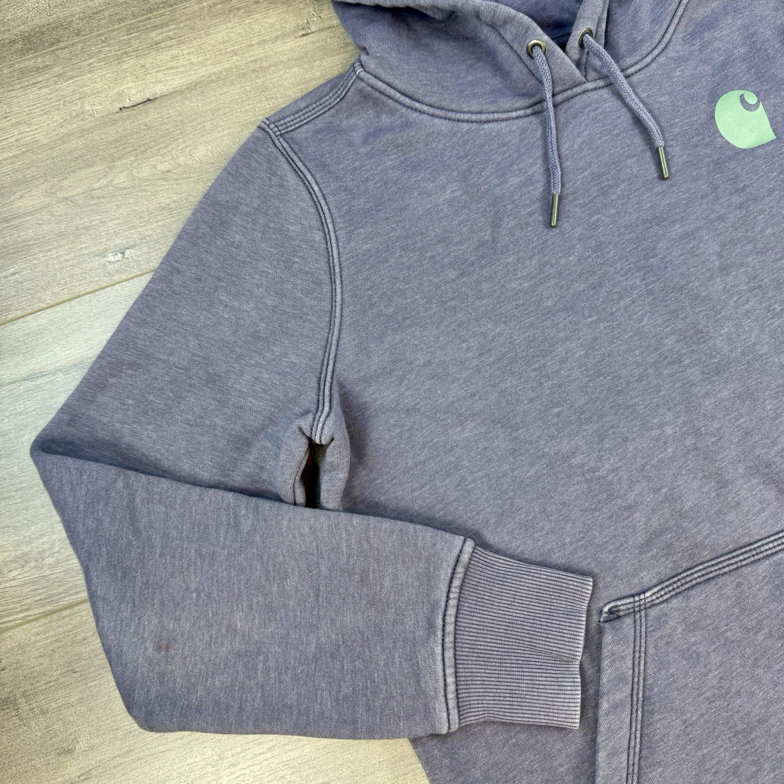 Carhartt Iconic Clarksburg Relaxed Fit Midweight Logo Sleeve Graphic Hoodie W thumbnail 4