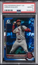 2022 BOWMAN DRAFT CHROME SAPPHIRE EDITION #BDC36 JORDAN WALKER PSA 10