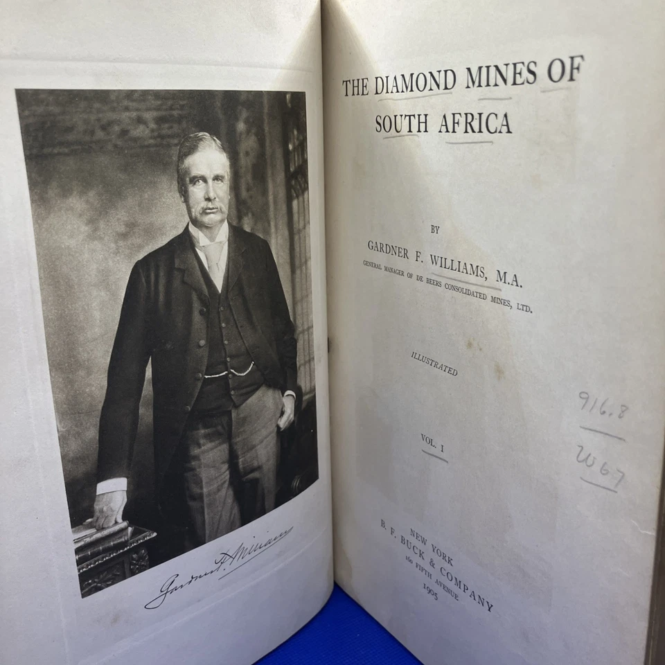 Diamond Mines of South Africa by Gardner F. Williams - 1905 - Library Bindings - Image 4 of 4