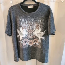 Altard State Top Oversized Small Glitter World Tour 1987 Pegasus Y2K 16202x