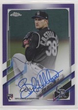 2021 Topps Chrome Rookie Purple Refractor /250 Ryan Castellani #RA-RC Auto q2x
