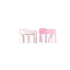 Vintage 1980s Superstar Barbie Pink and Light Pearl Pink Doll Hair Combs