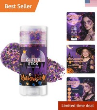 Chunky Glitter Gel Stick for Face and Hair - Perfect for Halloween  Festivals