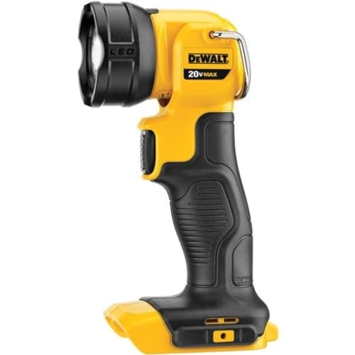 LAMPE DE POCHE DE TRAVAIL LED DEWALT 20V MAX DCL040 - NOIR/JAUNE - Photo 3 sur 3