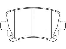 Rear Brake Pad Set For 2005-2009 Audi A4 Quattro 2006 2007 2008 GK229YD