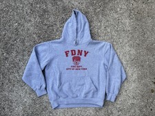 New York Fire Department Sweatshirt Men  s Size M Pullover Hoodie FDNY Vintage