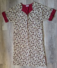 Vintage Fleischman California Kaftan Style w/Pockets Loose Fit Midi Dress Zip-Up