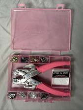 Crop-A-Dile We R Memory Keepers Hole Punch  Eyelet Kit Storage Case