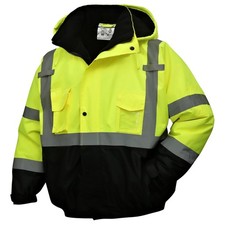 SKSAFETY High Visibility Reflective Jackets for Men, Waterproof Class 3 Safet...