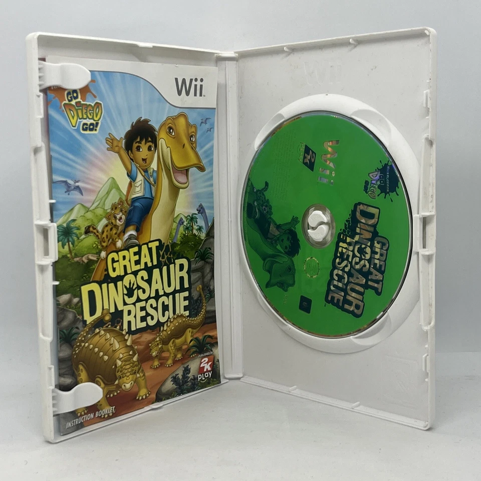 Go Diego Go The Great Dinosaur Rescue Nickelodeon Nintendo Wii Game Free Post - Image 3 of 4